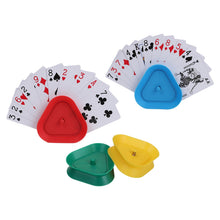 Playing Card Games Holder,6 Pack Triangle Shaped Hands-Free Playing Card Holder for Kids,Adults,Seniors,Poker Parties,Family Card Game Nights&Classroom Activities,6 Colors