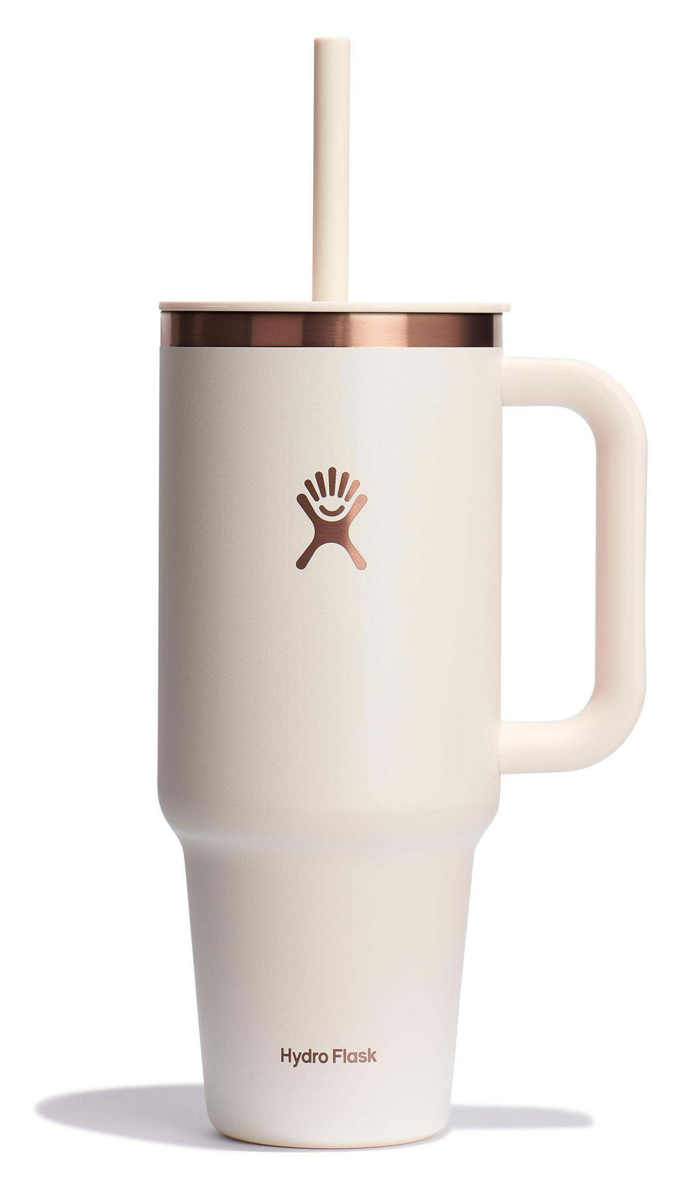 Hydro Flask Travel Tumbler with Handle, Lid and Straw - Insulated Stainless Steel in 32 Oz Trillium