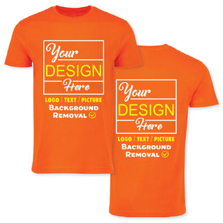 Personalized Image/Text for Your Company/Wedding/Greetings with Digital Printing | Unisex Adult | Custom T-Shirt