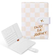 COSHAYSOO Purple Passport Cover Holder and Initial Luggage Tag Set TSA Approved with Personalized Monogram Chenille Letter Patch for Women Teen Girls, Cute Travel Bag Suitcase Identifier (A)