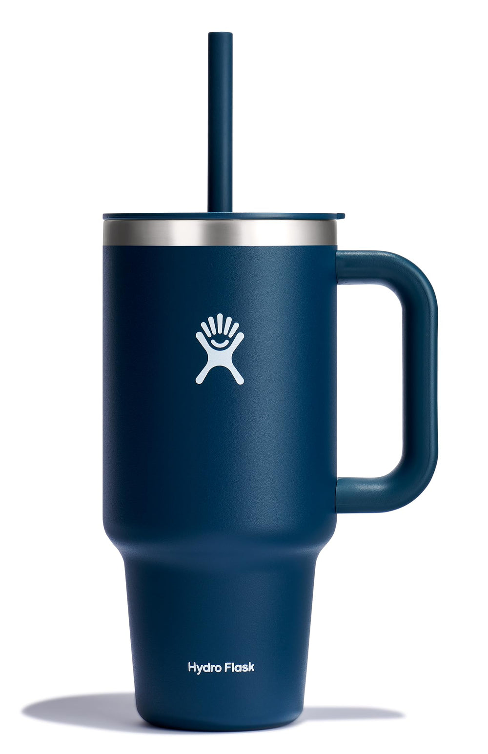 Hydro Flask Travel Tumbler with Handle, Lid and Straw - Insulated Stainless Steel in 32 Oz Trillium