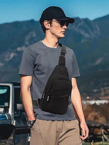 EVANCARY Small Sling Bag Crossbody Bags for Women Men, Sling Backpack Chest Daypack Cross Body Bag for Travel Outdoor