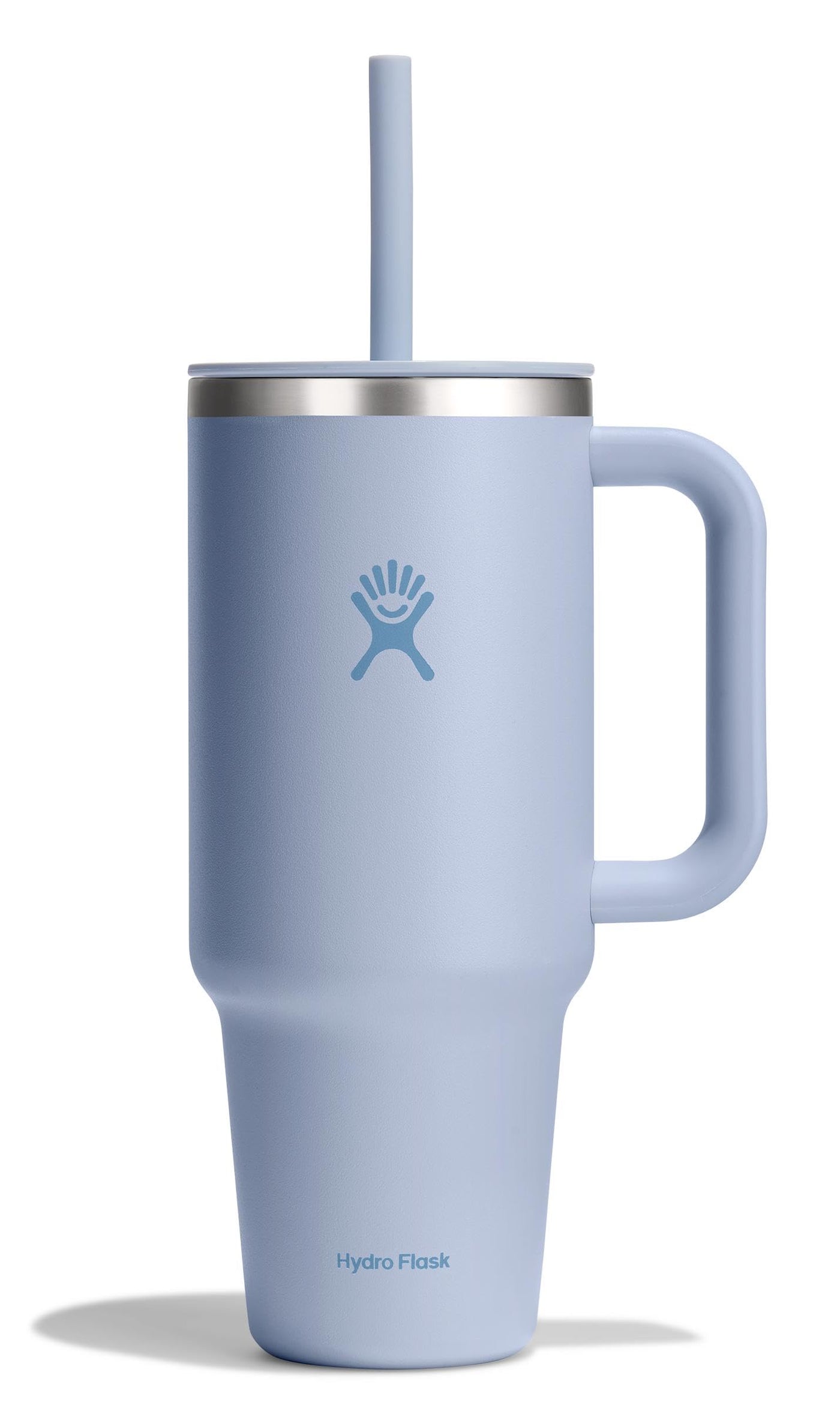 Hydro Flask Travel Tumbler with Handle, Lid and Straw - Insulated Stainless Steel in 32 Oz Trillium