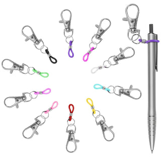 6PCS Retractable Pen Holders - Clip on Pens for Badge Reel, Perfect Pen Holder for Lanyard, Nurses, and X-ray Marker Holder