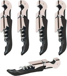 Kit-Home Professional Waiter Corkscrew Wine Openers Set (4 PCS),Upgraded with Heavy Duty Stainless Steel Hinges Wine Key for Restaurant Waiters, Sommelier, Bartenders