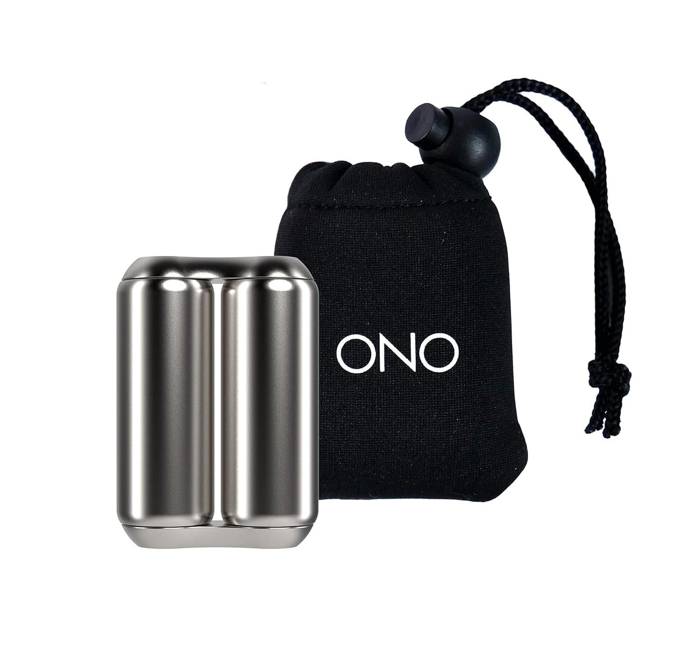 ONO Roller - Handheld Fidget Toy for Adults | Help Relieve Stress, Anxiety, Tension | Promotes Focus, Clarity | Compact, Portable Design (Black, Junior Size - ABS Plastic)