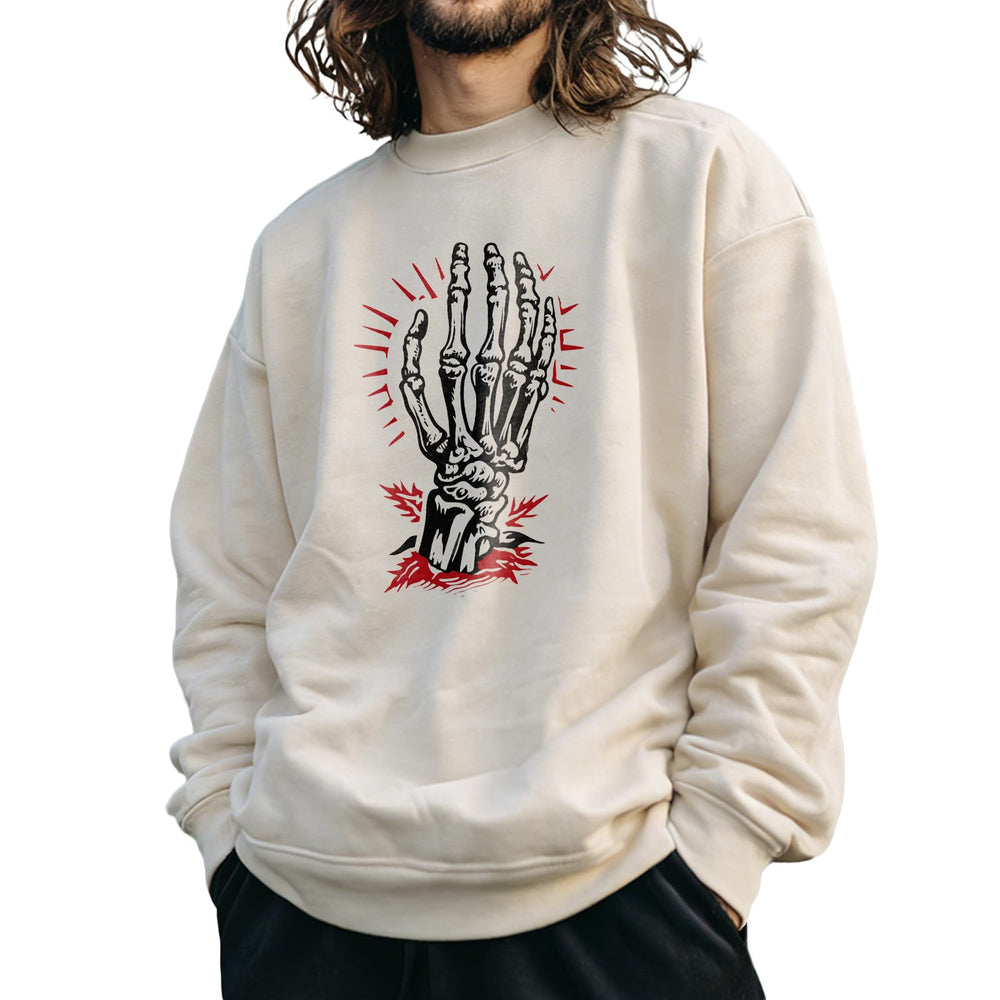 domirica Oversized Solid Cotton Blend Graphic Mens Hoodies Pullover Crewneck Long Sleeve Loose Fit Soft Sweatshirts