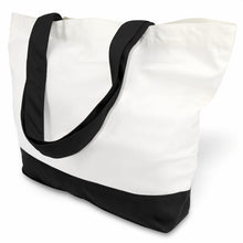 TOPDesign 1 | 3 | 6 | 12 | 24 Pack Super Strong Large 12oz Cotton Canvas Tote Bag, Reusable Grocery Shopping Cloth Bag, Fashionable Two-Tone Tote for Crafts, DIY Your Creative Designs (Pack of 1)