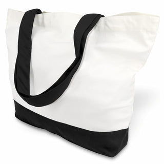 TOPDesign 1 | 3 | 6 | 12 | 24 Pack Super Strong Large 12oz Cotton Canvas Tote Bag, Reusable Grocery Shopping Cloth Bag, Fashionable Two-Tone Tote for Crafts, DIY Your Creative Designs (Pack of 1)