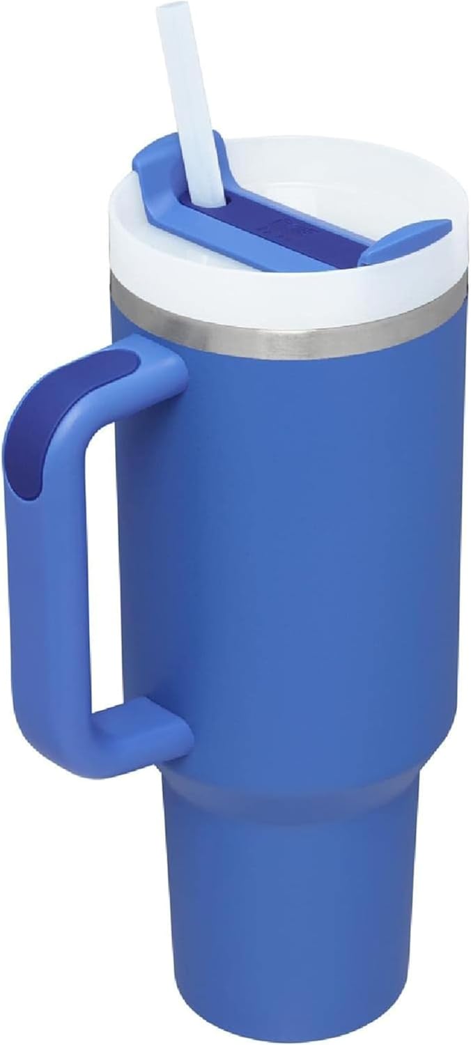 STANLEY Quencher H2.0 Tumbler with Straw 40 oz | Flowstate 3-Position Lid | Cup Holder Compatible for Travel | Insulated Stainless Steel Cup | BPA-Free | Iris