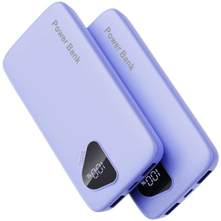 2026 2-Pack 10000mAh Portable Charger with Built in Cables, Travel Essential Battery Pack, 4 Outputs 2 Inputs Slim Power Bank with Cord Wires for iPhone 17/16/15/14, Samsung Galaxy S23/22, Pixel etc