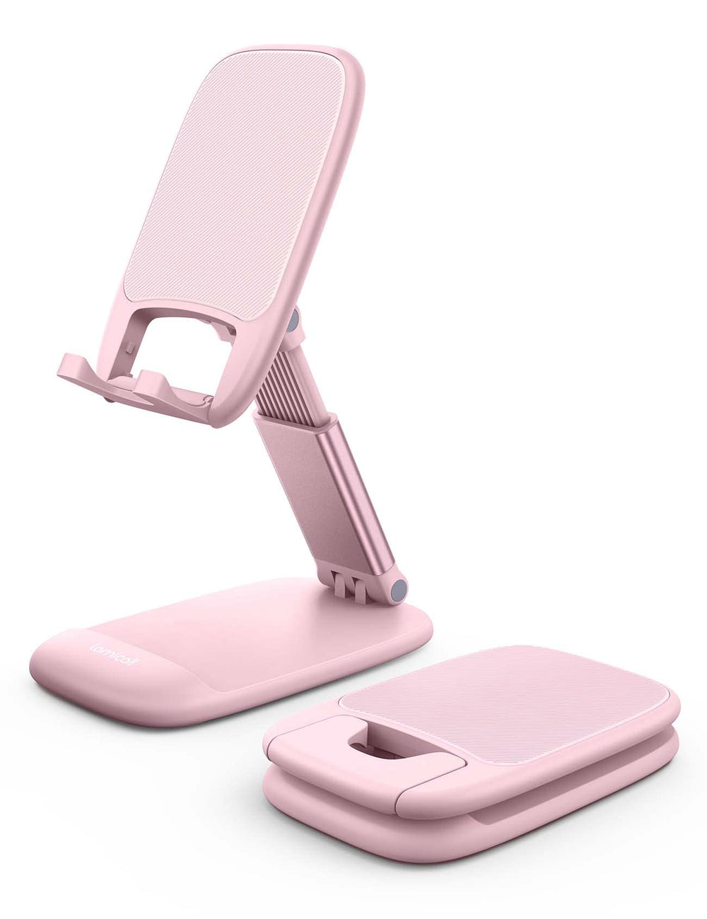 Lamicall Cell Phone Stand for Desk - [Height Adjustable] Foldable Mobile Phone Holder, Portable Stand for iPhone 17 16 15 14 13 12 11 Pro Max Plus Air, Galaxy S25, Office Gift, Telephone Accessories