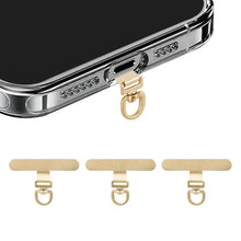 Yojaro 360° Rotating Stainless Steel Phone Tether Tab (3-Pack) - Universal for iPhone & Other Phones (Fits Wristbands/Necklaces/Crossbody Straps)