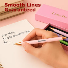 3 pcs Inspirational Pens - Nice Cute Fancy Pen Set Gifts for Women Teacher Coworkers Appreciation Office Supplies Black Ink