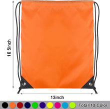 10Pack Drawstring Backpack,Lightweight Sports Gym Sack with 10 Color Options,Water-Resistant Cinch Backpack for Men Women, Fitness,Running,Outdoor Activities,Bulk Carry All String Bags