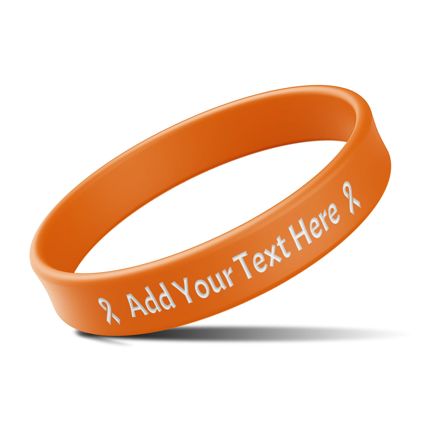 Custom Rubber Bracelets with Text Logo Clipart Customizable Bracelet Personalized 1/2 Inch Silicone Wristbands for Awareness, Events, Support, Promotions