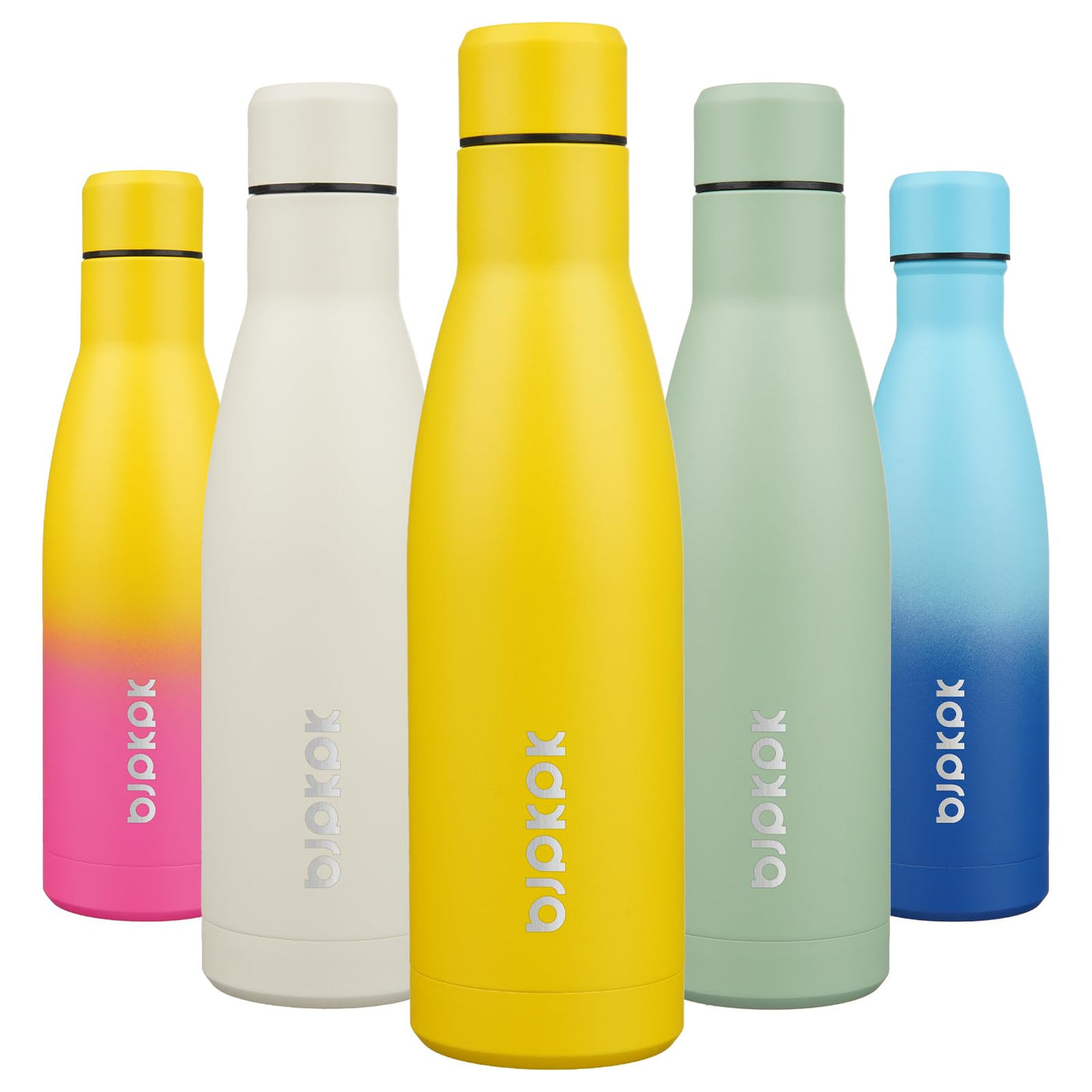 BJPKPK 17oz Insulated Water Bottles Stainless Steel Sports Water Bottles Keep Cold and Hot for Travel Dishwasher Safe,Olive Green