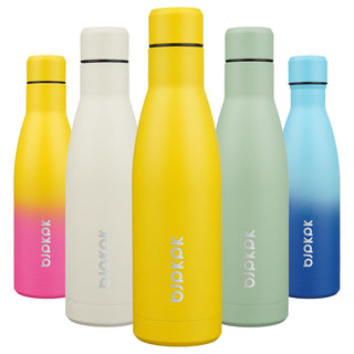 BJPKPK 17oz Insulated Water Bottles Stainless Steel Sports Water Bottles Keep Cold and Hot for Travel Dishwasher Safe,Olive Green