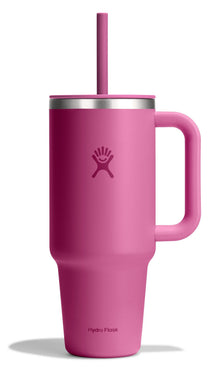 Hydro Flask Travel Tumbler with Handle, Lid and Straw - Insulated Stainless Steel in 32 Oz Trillium