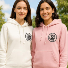 COUPLEHOODIES Custom Embroidered Logo Sweatshirt – Personalized Company Name or Branding, Teams, or Staff Uniforms