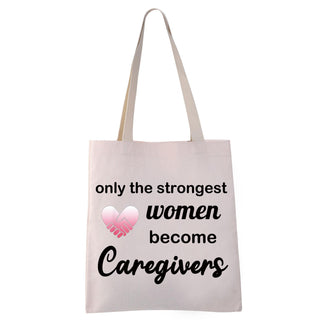 VAMSII Caregiver Tote Bag - Appreciation Gifts Canvas Bag for Women - Caretaker Supplies