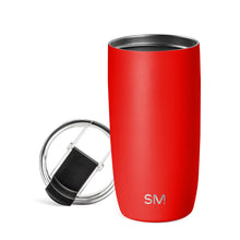 Simple Modern Voyager Tumbler with Flip Lid | Travel Coffee Mug | Insulated Stainless Steel Cold Brew Iced or Hot Coffee Cup | Gifts for Women Men Her Him | 16oz, Almond Birch
