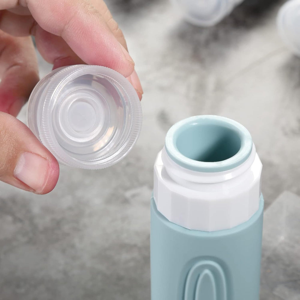 Mrsdry Travel Bottles for Toiletries, Tsa Approved 3oz Travel Size Containers BPA Free Leak Proof Refillable Liquid Silicone Squeezable Travel Accessories for Shampoo Conditioner Lotion (4 Pack)