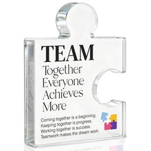 Team Appreciation Gifts Thank You Gift for Coworkers Colleagues Employees, Best Team Ever Gifts You Are an Essential Piece Acrylic Puzzle Piece Plaque Office Decor