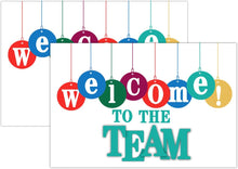 50 Pcs Welcome to the Team Cards 4x6 Inches New Hire Welcome Card for for New Employees Work New Colleague Office Supplies(No envelope)