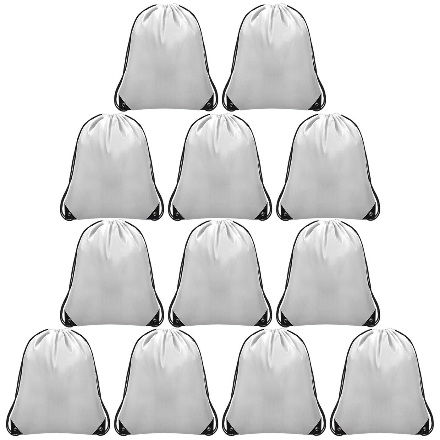 Grneric Drawstring Backpack Bulk 6 PCS, Drawstring Bags String Backpack Cinch Sack Gym Bags for Sport Trip Beach Swimming, 6 Color
