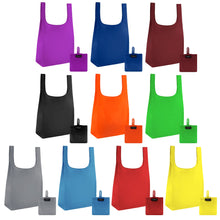 Masirs Reusable Shopping Bags 6 Pack, Foldable Grocery Tote with Pouch Large Packable Ripstop Polyester Sacks, Washable Lightweight Eco Friendly Reusable for Groceries and Shopping, Grey