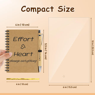 Dynta 16 Sets Employee Appreciation Gifts Bulk (20 Goodie Bags), Inspirational Notebooks, 4x5.5 Journals Bulk with Motivational Pens, Thank You Gifts for Coworkers Teachers Nurses Volunteers