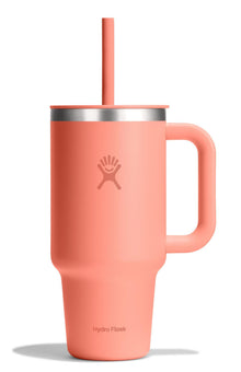 Hydro Flask Travel Tumbler with Handle, Lid and Straw - Insulated Stainless Steel in 32 Oz Trillium
