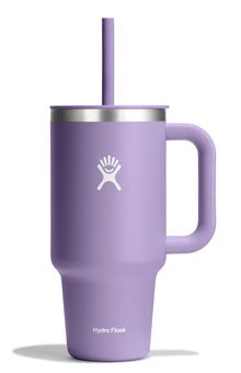 Hydro Flask Travel Tumbler with Handle, Lid and Straw - Insulated Stainless Steel in 32 Oz Trillium