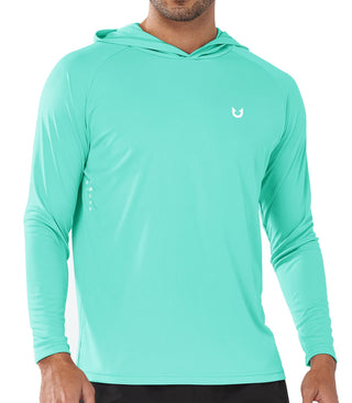 NORTHYARD Men's UPF 50+ Rash Guard Hoodie Long Sleeve Sun Protection Shirt Fishing Swim Beach Hiking Quick Dry Lightweight