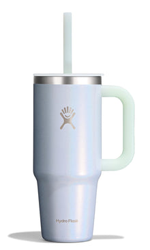 Hydro Flask Travel Tumbler with Handle, Lid and Straw - Insulated Stainless Steel in 32 Oz Trillium