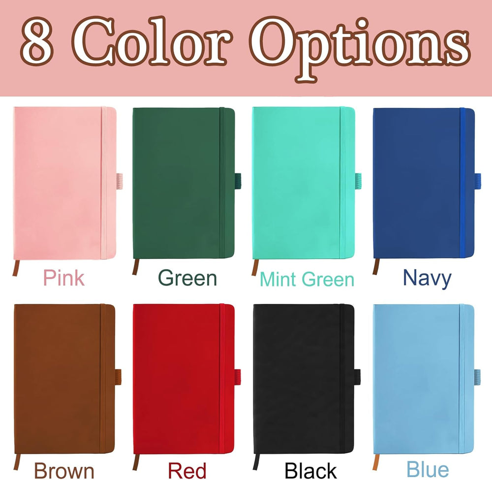 STREADVE Personalized Journal Notebook with Logo Photo Custom Journaling Notebook for Women Men College Ruled Notebooks Design Leather Lined Journals Gift for Work School Business Church