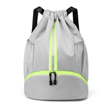 JELUTAR Drawstring Backpack Gym Bag with Shoes Compartment for Soccer, Basketball, Swim, Water-Resistant String Backpack Beach Cinch for Women Men
