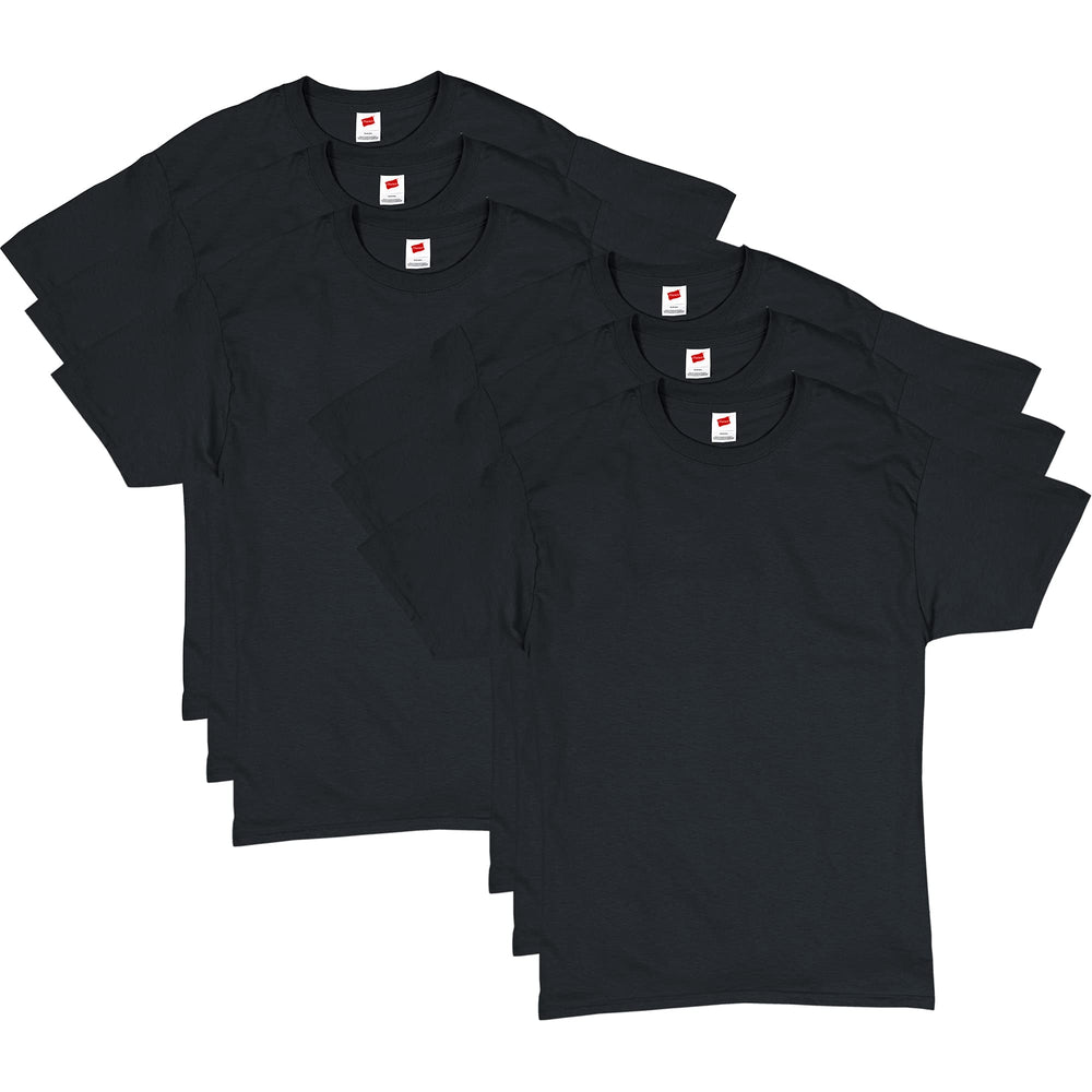 Hanes Men's Short Sleeve T-Shirt Pack, Big & Tall, Crewneck Cotton T-Shirts for Men, Value Packs