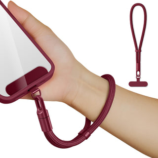 saxsion Lanyard for Phone, Self-Locking Phone Wrist Strap with 0.4mm Ultra-Thin Clip & 360° Hook, Anti-Drop Strap (Purple)