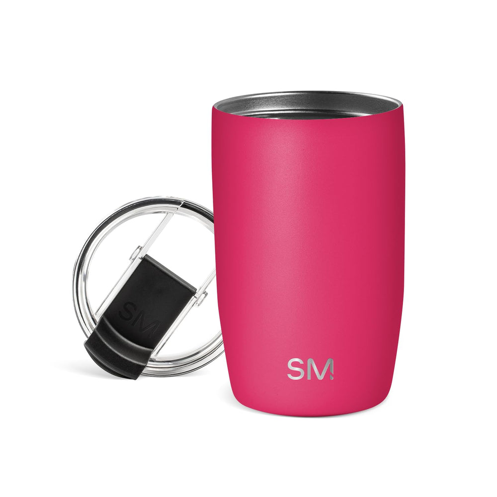 Simple Modern Voyager Tumbler with Flip Lid | Travel Coffee Mug | Insulated Stainless Steel Cold Brew Iced or Hot Coffee Cup | Gifts for Women Men Her Him | 16oz, Almond Birch