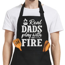 SANDJEST Funny Mens Aprons with Pockets for BBQ Grilling Cooking Grandpa Husband Apron for Birthday Christmas Father's Day
