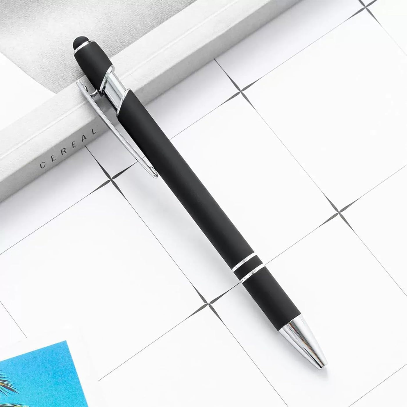 Bulk Custom Pens with Logo Design Your Own Pen Add Photo Text Name for Business Graduation Birthday Gifts Black Ink, 6 PCS Blank Black