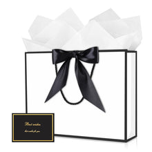JMANNI Gift Bags with Handles, 13” Medium Gift Bag for Presents, 1 Pcs Bags with 2 Tissue Paper and 1 Cards for Graduation Baby Shower Wedding Fathers Day Mother's Day Birthday Party（champagne gold）