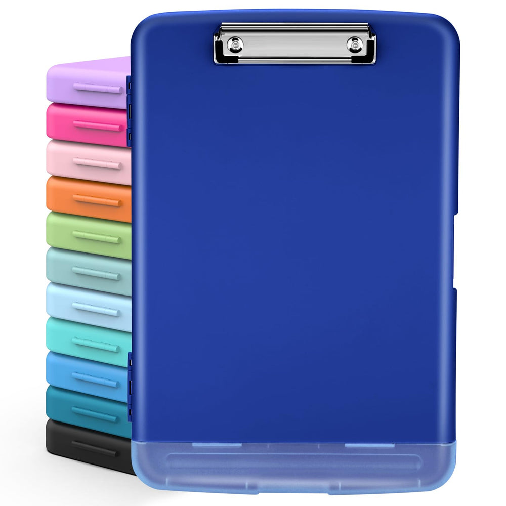 Sooez Clipboards with Storage, High Capacity Clip Boards 8.5x11 with Storage, Heavy Duty Nursing Clipboard Folder, Plastic Clipboard with Pen Holder for Women Teachers Work, School & Office Supplies