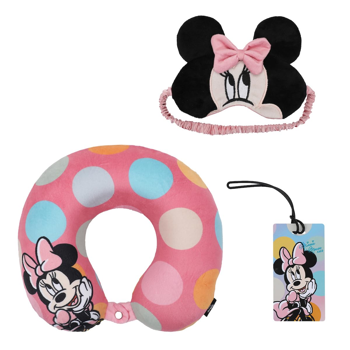 Bioworld Five Nights At Freddy's 3-Piece Neck Pillow Packing Cube & Luggage Tag Travel Set