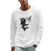 domirica Oversized Solid Cotton Blend Graphic Mens Hoodies Pullover Crewneck Long Sleeve Loose Fit Soft Sweatshirts