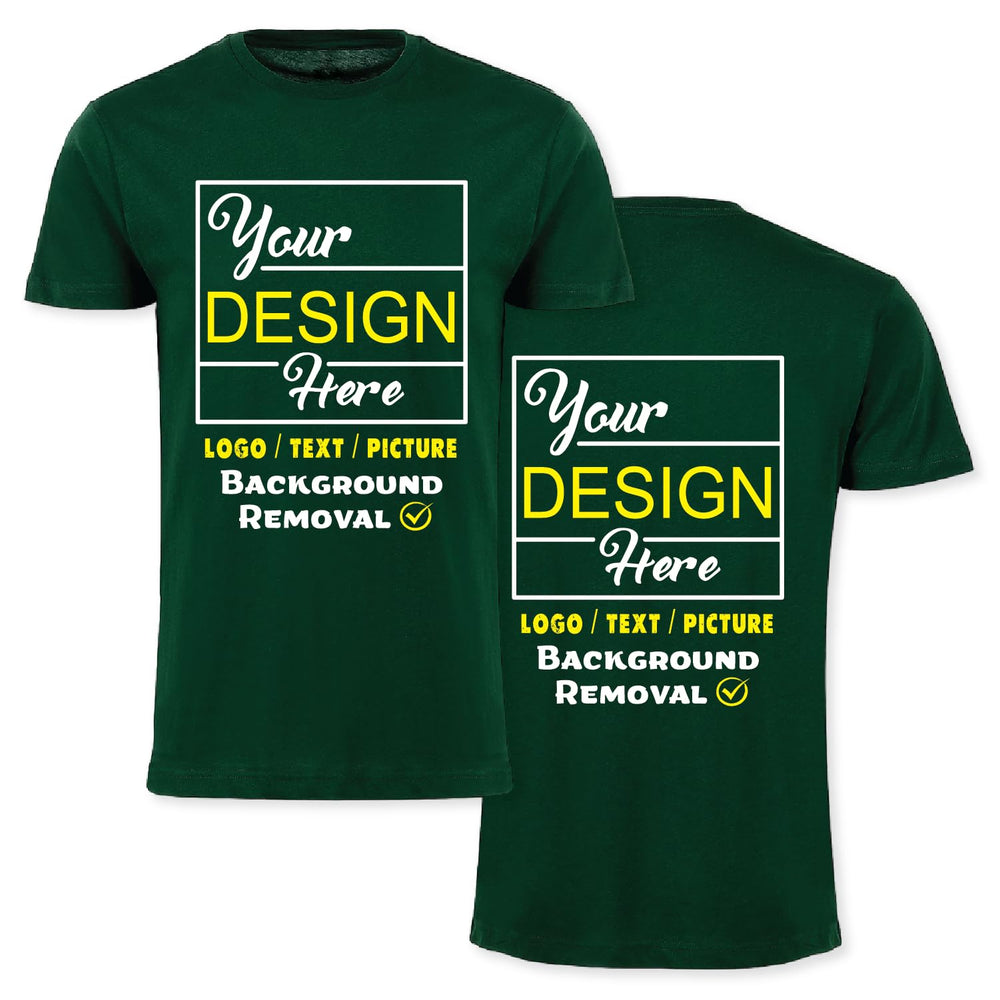 Personalized Image/Text for Your Company/Wedding/Greetings with Digital Printing | Unisex Adult | Custom T-Shirt