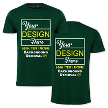 Personalized Image/Text for Your Company/Wedding/Greetings with Digital Printing | Unisex Adult | Custom T-Shirt