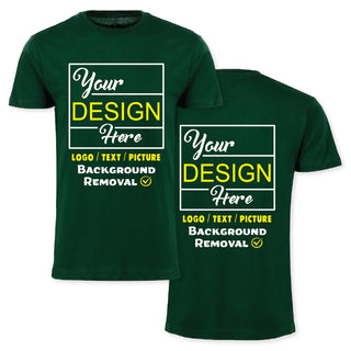 Personalized Image/Text for Your Company/Wedding/Greetings with Digital Printing | Unisex Adult | Custom T-Shirt